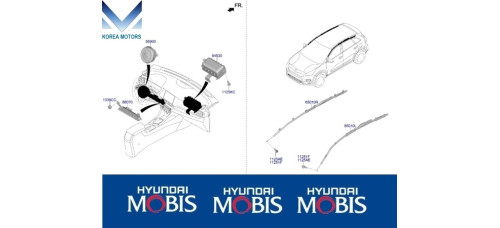 air bag module passenger for kia niro ev 2022-24